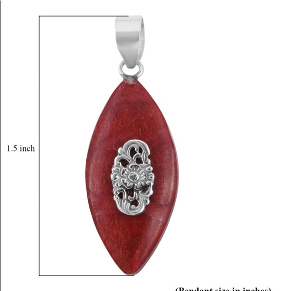 Sponge Coral Pendant in Sterling Silver - Picture 5 of 8